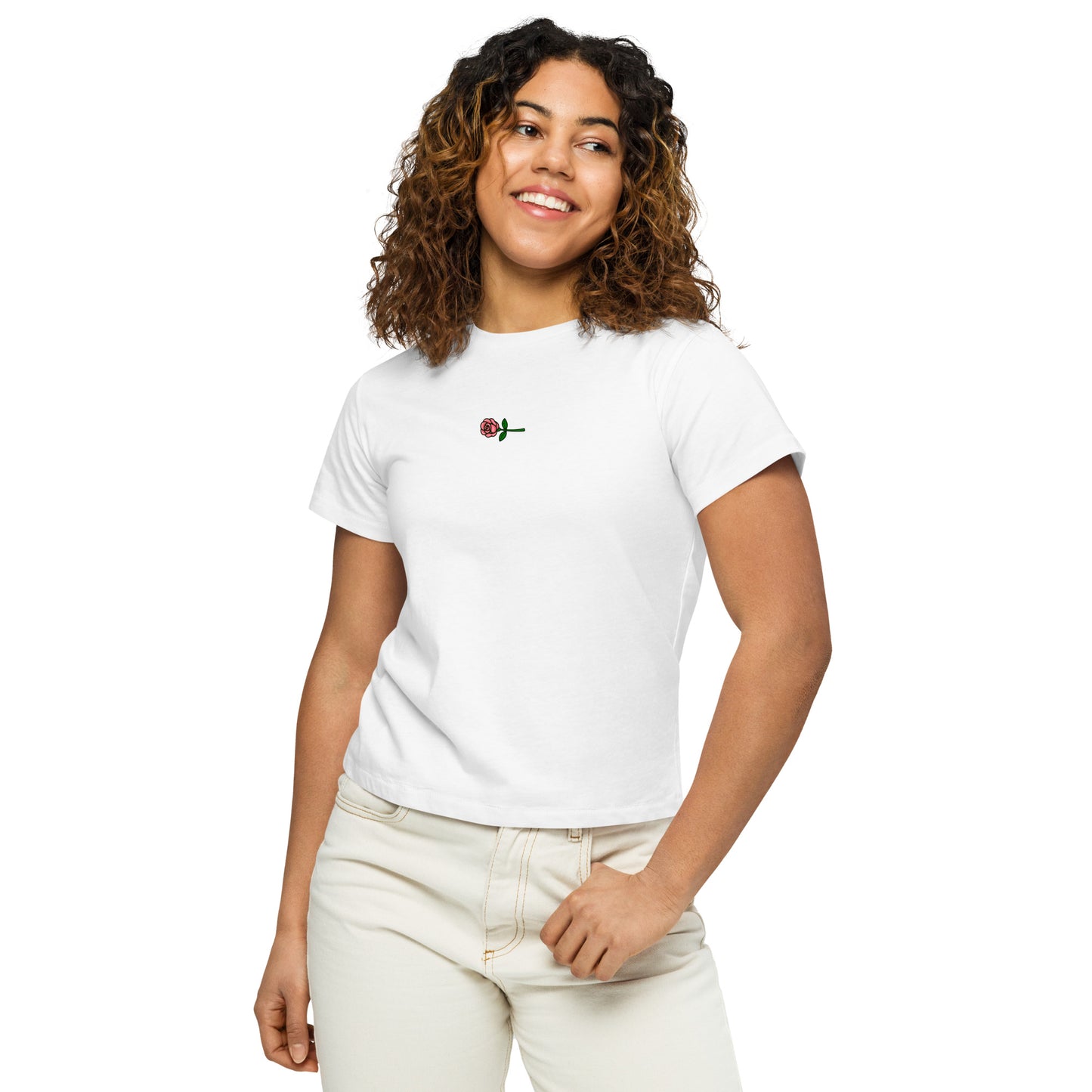 “Bouquet de luxe” Womens Tee (Blanc White)