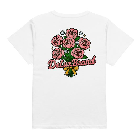 “Bouquet de luxe” Womens Tee (Blanc White)
