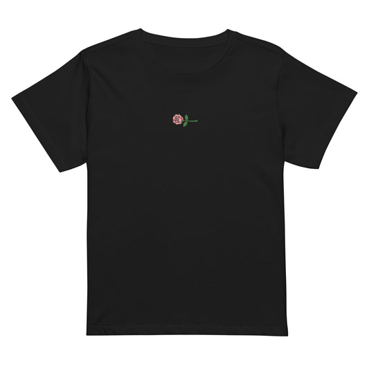 “Bouquet de luxe” Womens Tee (Midnight Black)