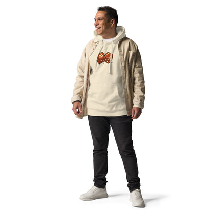 “Double Dice” Pullover Hoodie “Oyster Tan”