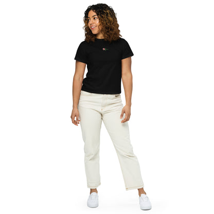 “Bouquet de luxe” Womens Tee (Midnight Black)