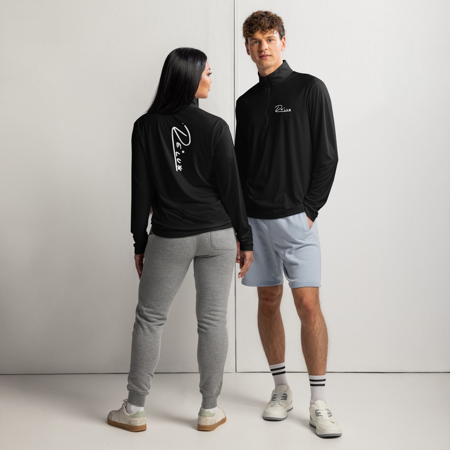 V1. Performance Quarter-Zip “Pure Black”