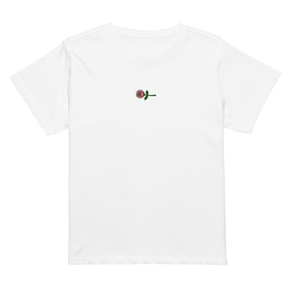 “Bouquet de luxe” Womens Tee (Blanc White)