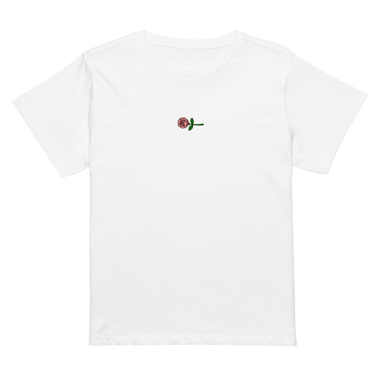 “Bouquet de luxe” Womens Tee (Blanc White)