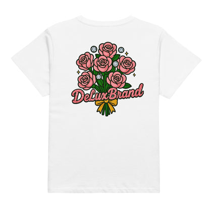 “Bouquet de luxe” Womens Tee (Blanc White)