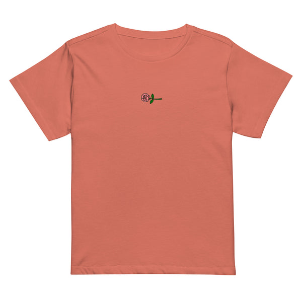 “Bouquet de luxe” Womens Tee (Rosè Clay)