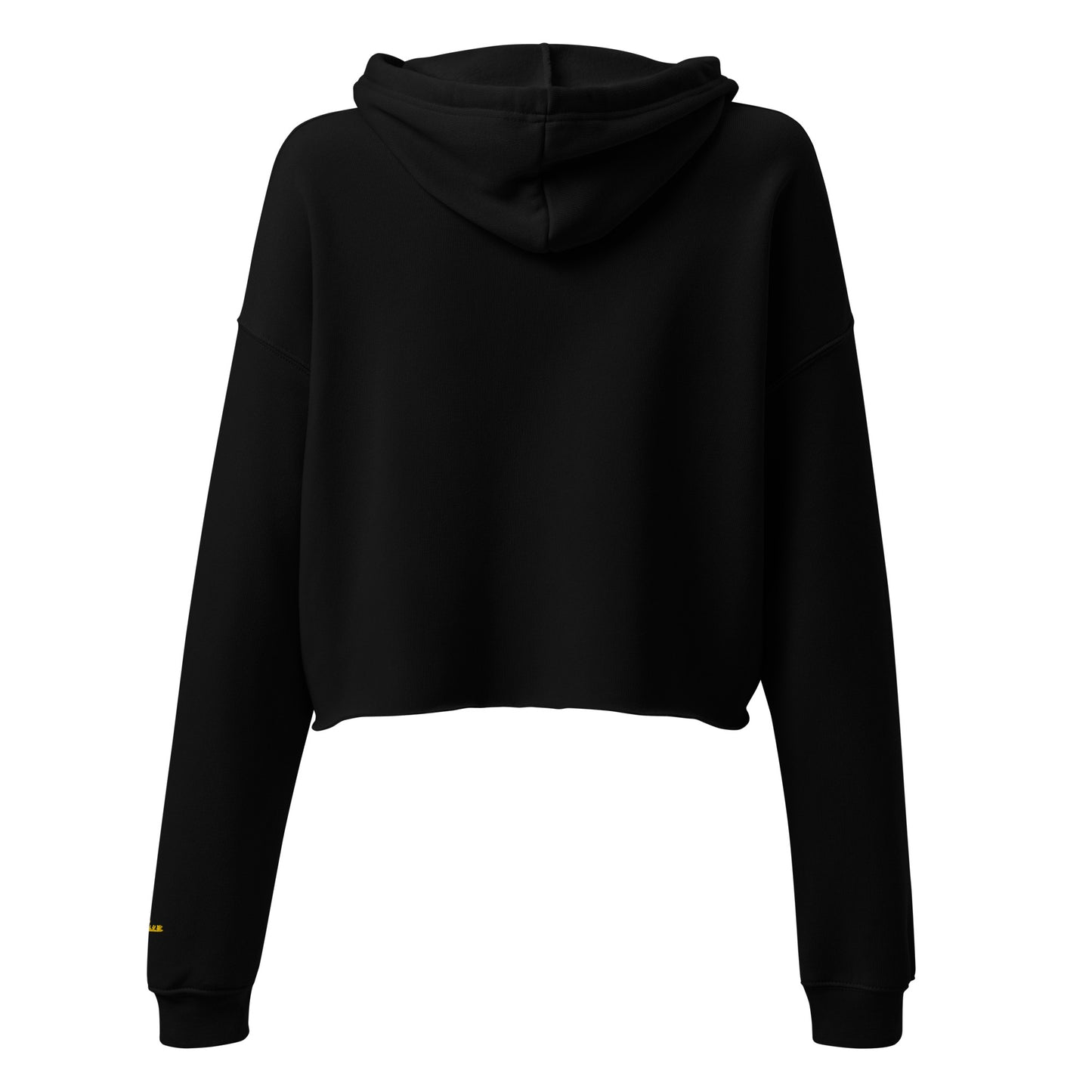 Golden Label Crop Hoodie (Midnight Black)