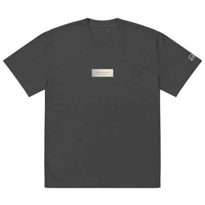 Oversized Plaque Tee “Faded Onyx”