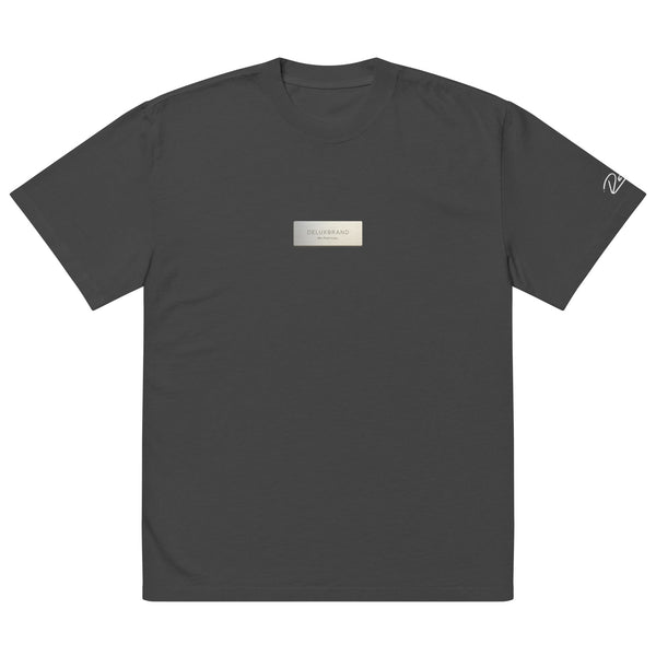 Oversized Plaque Tee “Faded Onyx”