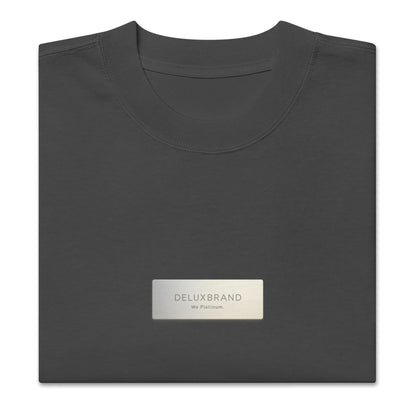 Oversized Plaque Tee “Faded Onyx”