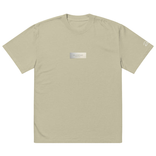 Oversized Plaque Tee “Faded Eucalyptus”