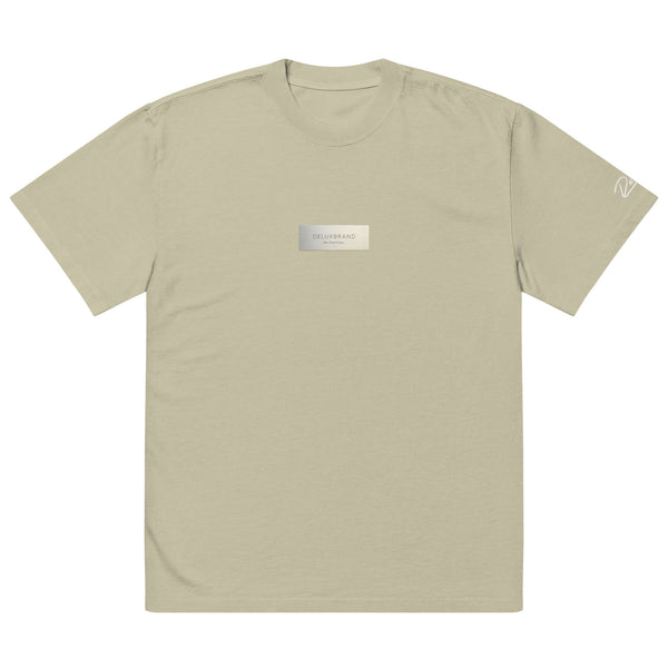 Oversized Plaque Tee “Faded Eucalyptus”