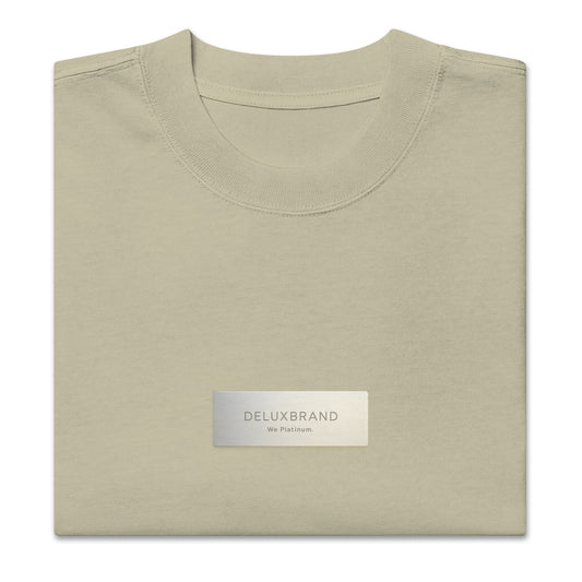 Oversized Plaque Tee “Faded Eucalyptus”